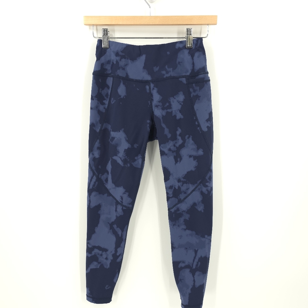 Sweaty Betty Blue Tie-Dye Leggings
